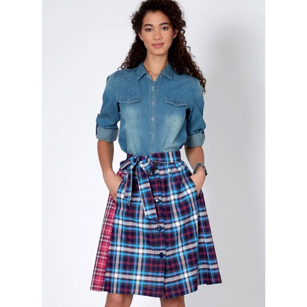 McCalls Sewing Pattern M7981 R10302‎ Unlined Skirts Misses Size L-XL